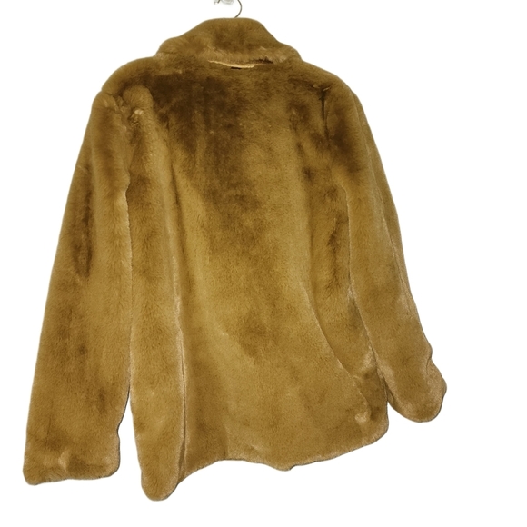 Philosophy faux fur light green/gold jacket size M teddy jacket - Picture 5 of 9